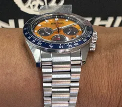 Seiko Prospex Solar Speedtimer cronógrafo Pogue SSC947 Laranja - imagem 5