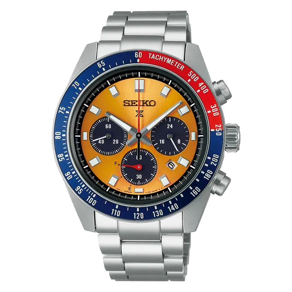 Seiko Prospex Solar Speedtimer cronógrafo Pogue SSC947 Laranja
