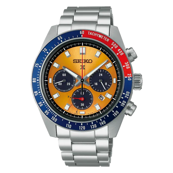 Seiko Prospex Solar Speedtimer cronógrafo Pogue SSC947 Laranja