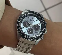 Seiko Prospex Solar Speedtimer cronógrafo Crystal Trophy SSC935 azul celeste - imagem 6