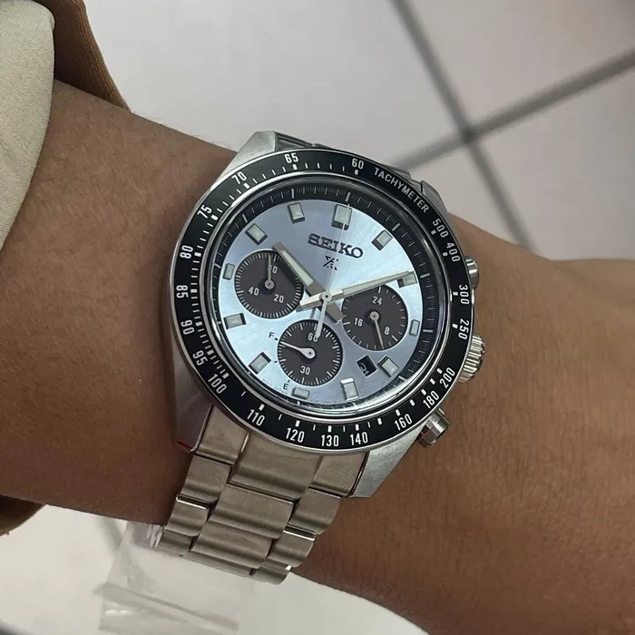 Seiko Prospex Speedtimer Solar SSC935 Azul Glacial | Taniguchi Relógios