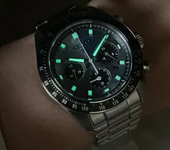Seiko Prospex Solar Speedtimer cronógrafo Crystal Trophy SSC935 azul celeste - imagem 7