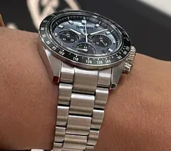 Seiko Prospex Solar Speedtimer cronógrafo Crystal Trophy SSC935 azul celeste - imagem 5