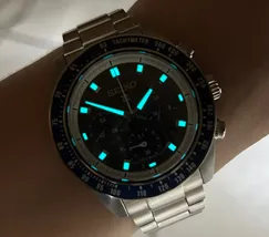 Seiko Prospex Speedtimer Solar SSC939 Cinza e Azul | Taniguchi Relógios - imagem 7
