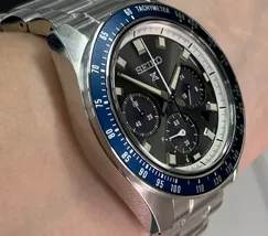 Seiko Prospex Speedtimer Solar SSC939 Cinza e Azul | Taniguchi Relógios - imagem 3