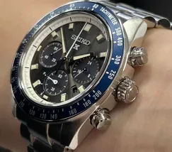 Seiko Prospex Speedtimer Solar SSC939 Cinza e Azul | Taniguchi Relógios - imagem 4