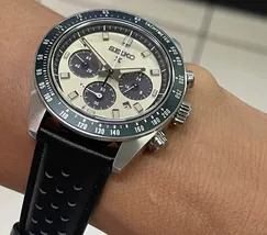 Seiko Prospex Solar Speedtimer cronógrafo Racing Sports SSC943 marfim - imagem 4