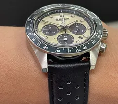 Seiko Prospex Solar Speedtimer cronógrafo Racing Sports SSC943 marfim - imagem 5