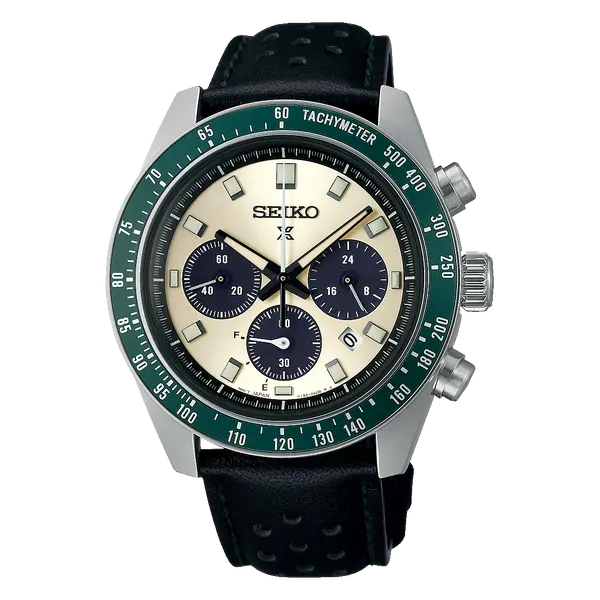 Seiko Prospex Solar Speedtimer cronógrafo Racing Sports SSC943 marfim
