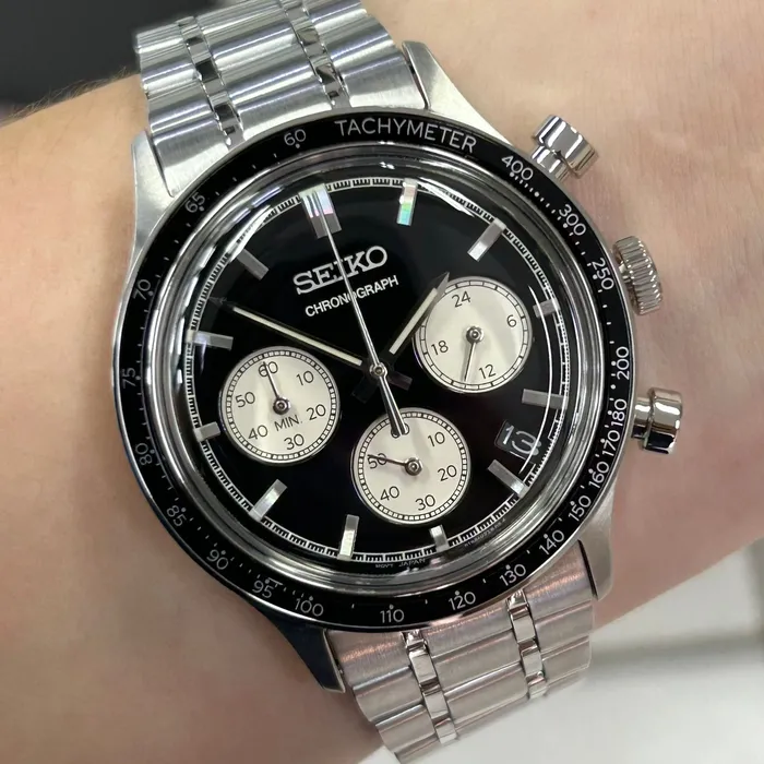 Seiko Quartzo Cronograph SSB479 Preto
