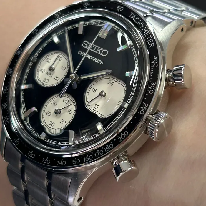 Seiko Quartzo Cronograph SSB479 Preto