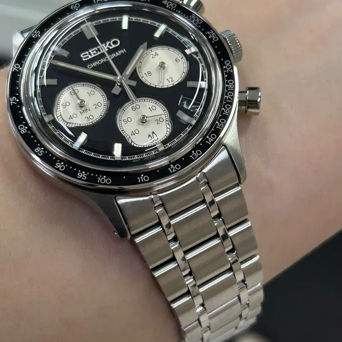 Seiko Quartzo Cronograph SSB479 Preto