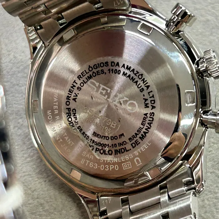 Seiko Quartzo Cronograph SSB479 Preto