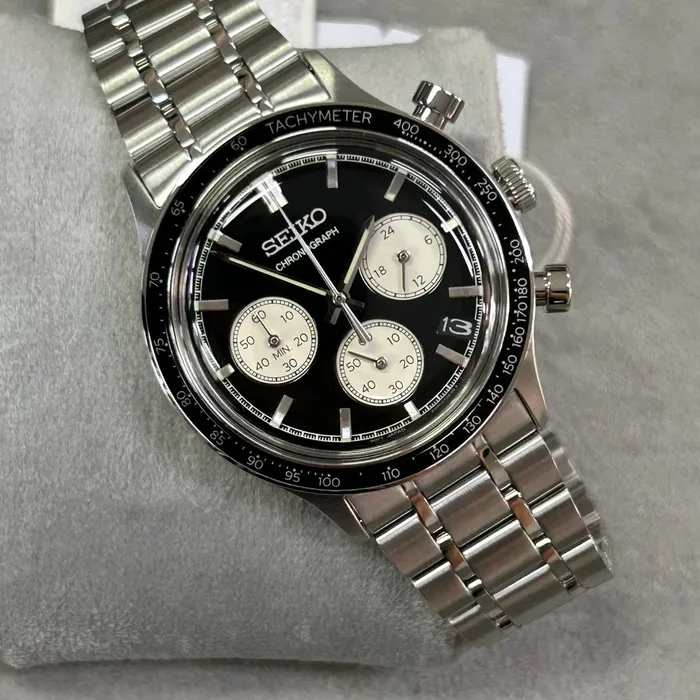 Seiko Quartzo Cronograph SSB479 Preto