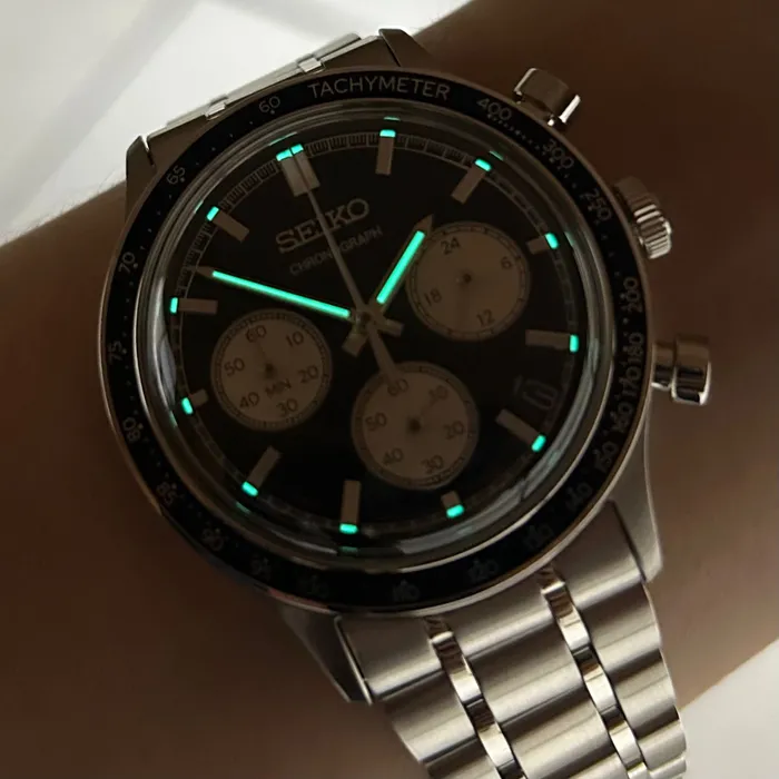 Seiko Quartzo Cronograph SSB479 Preto