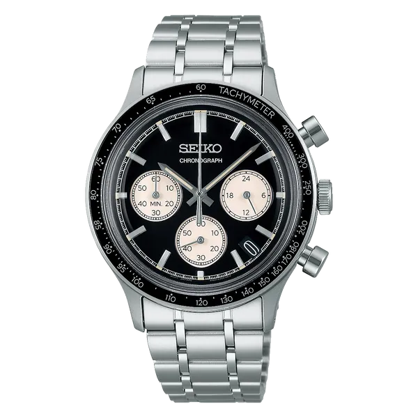 Seiko Quartzo Cronograph SSB479 Preto