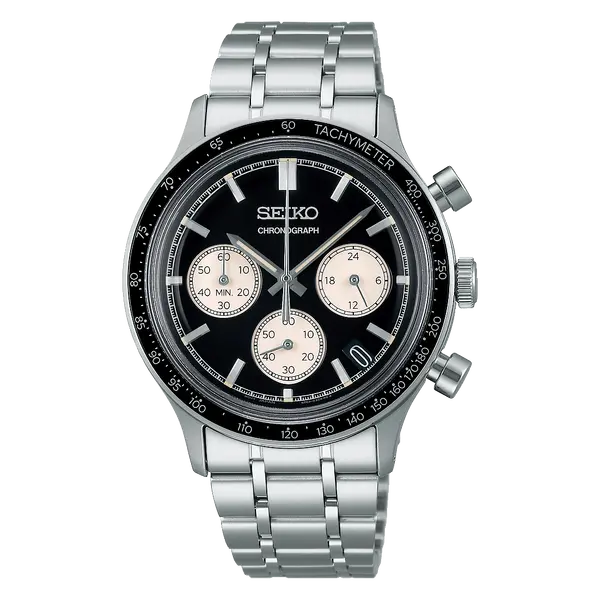 Seiko Quartzo Cronograph SSB479 Preto
