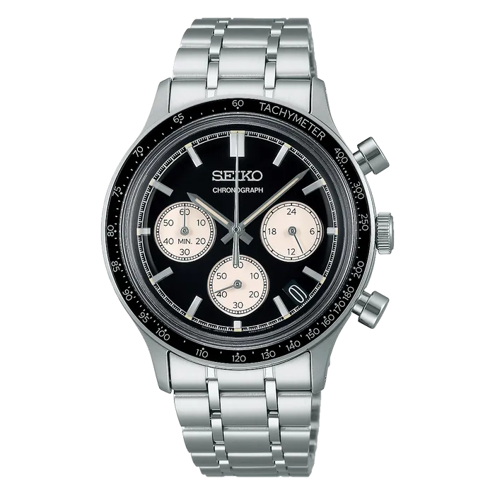 Seiko Quartzo Cronograph SSB479 Preto