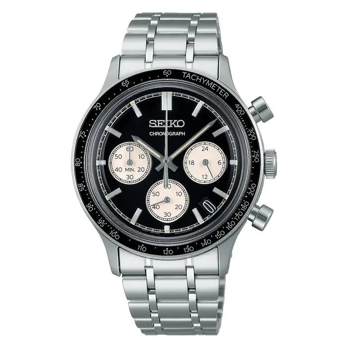 Seiko Quartzo Cronograph SSB479 Preto