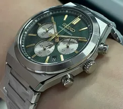 Seiko Quartzo Cronograph SSB461 verde - imagem 3