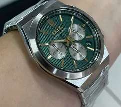 Seiko Quartzo Cronograph SSB461 verde - imagem 4