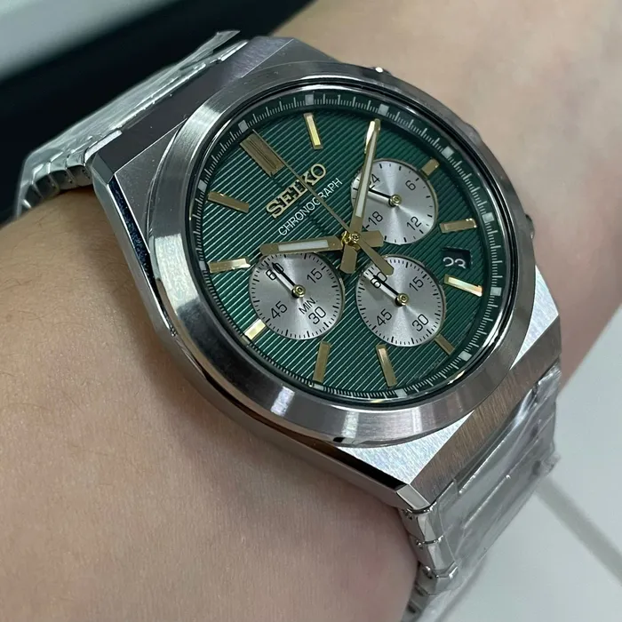 Relógio Seiko Chronograph SSB461B1 Verde 40mm | Taniguchi Relógios