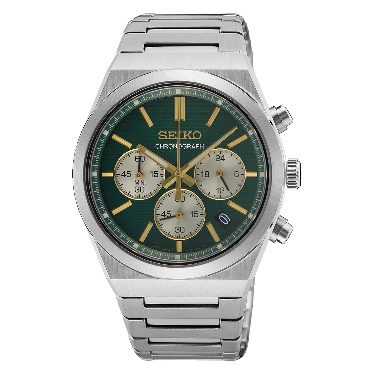 Relógio Seiko Chronograph SSB461B1 Verde 40mm | Taniguchi Relógios