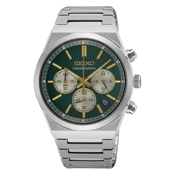 Seiko Quartzo Cronograph SSB461 verde