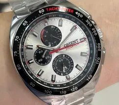 Relógio Orient Solartech Cronógrafo MBSSC298 Prata 42mm | Taniguchi Relógios - imagem 1