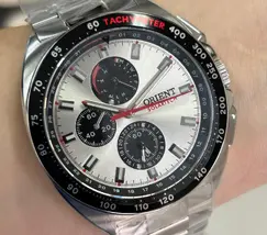 Orient Solartech Cronografo perpetual Calendar MBSSC298 Prata - imagem 1