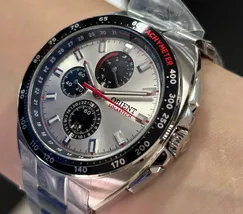 Relógio Orient Solartech Cronógrafo MBSSC298 Prata 42mm | Taniguchi Relógios - imagem 4