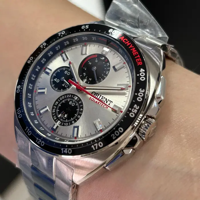 Orient Solartech Cronografo perpetual Calendar MBSSC298 Prata