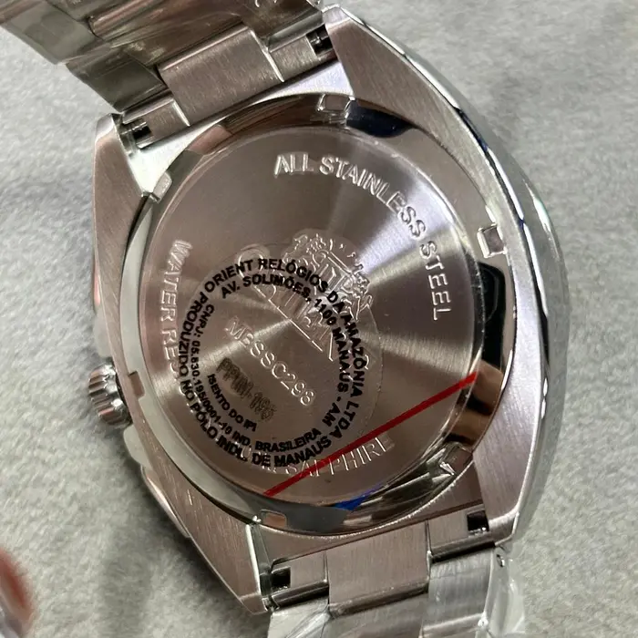 Orient Solartech Cronografo perpetual Calendar MBSSC298 Prata