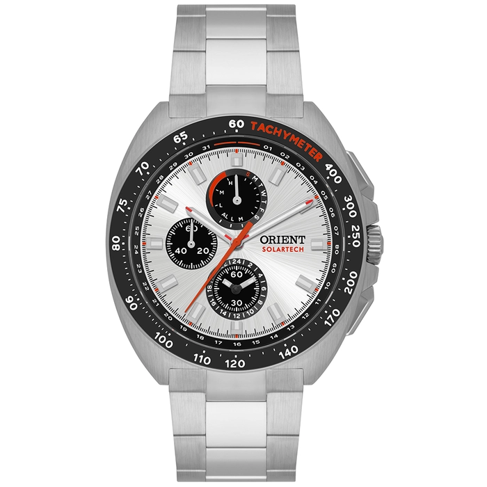 Orient Solartech Cronografo perpetual Calendar MBSSC298 Prata