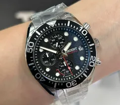 Orient Solartech Cronografo Elite Sea MBSSC300 Preto - imagem 1