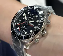 Orient Solartech Cronografo Elite Sea MBSSC300 Preto - imagem 4