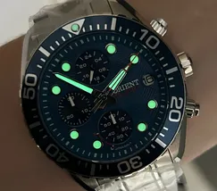 Orient Solartech Cronografo Elite Sea MBSSC300 Preto - imagem 5