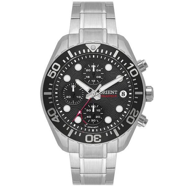 Orient Solartech Cronografo Elite Sea MBSSC300 Preto