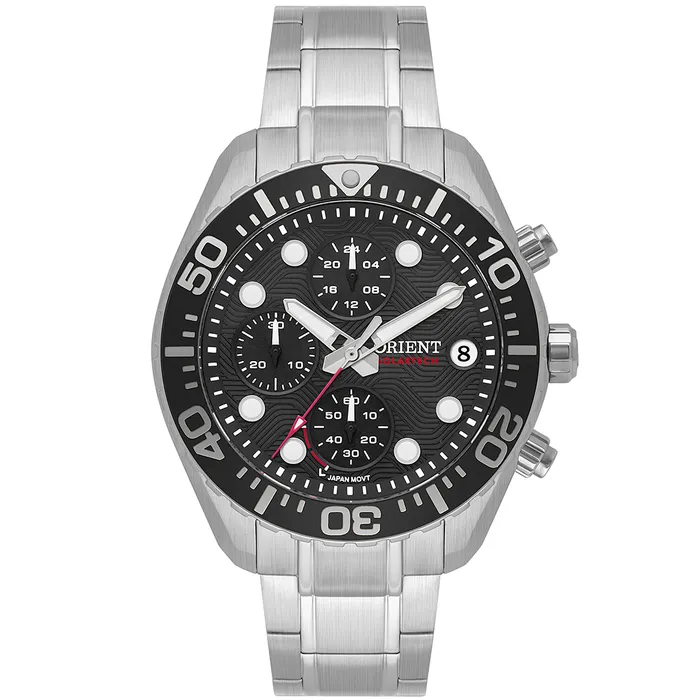 Orient Solartech Cronografo Elite Sea MBSSC300 Preto