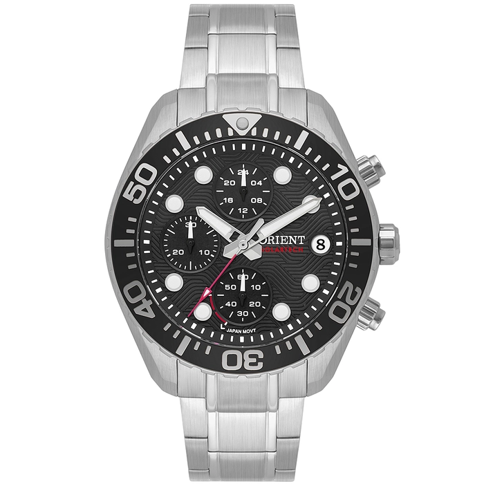 Orient Solartech Cronografo Elite Sea MBSSC300 Preto