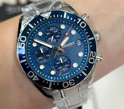 Orient Solartech Cronografo Elite Sea MBSSC300 Preto - imagem 1