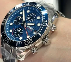 Orient Solartech Cronografo Elite Sea MBSSC300 Preto - imagem 4