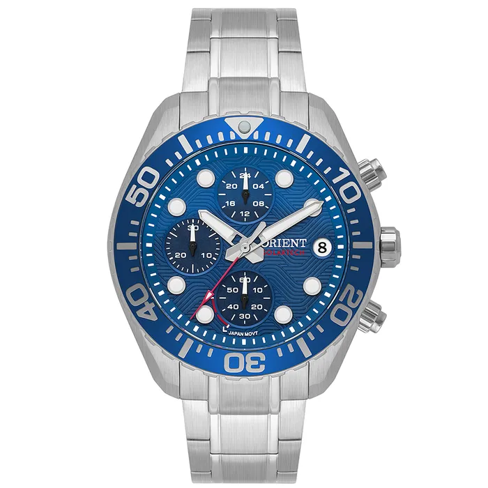 Orient Solartech Cronografo Elite Sea MBSSC300 Preto
