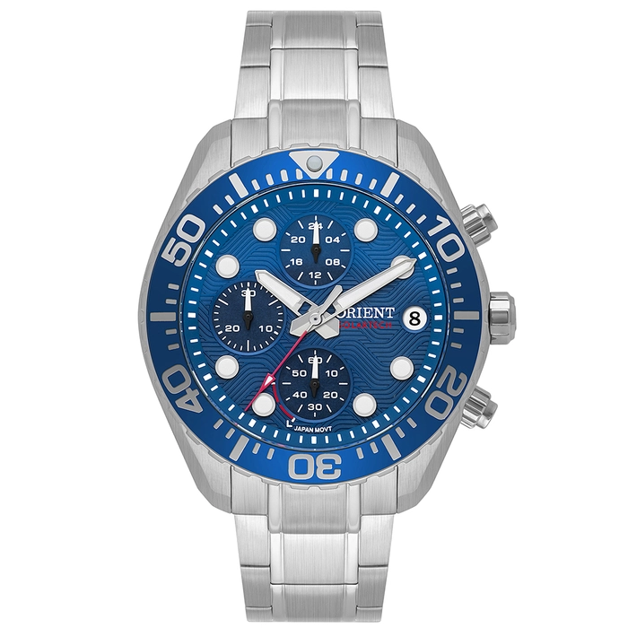 Orient Solartech Cronografo Elite Sea MBSSC300 Preto