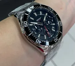 Orient Solartech Cronografo Elite Sea MBSSC288 Preto - imagem 4