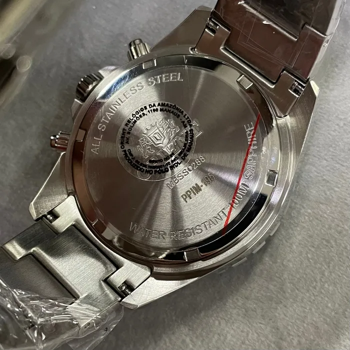 Relógio Orient ST Elite Sea MBSSC288 P1SX SolarTech Safira Original | Taniguchi Relógios