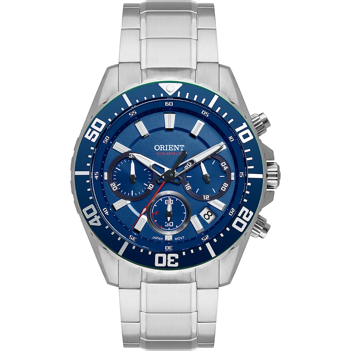 Relógio Orient ST Elite Sea MBSSC288 D1SX SolarTech Safira
