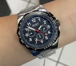 Orient Solartech Cronografo Sports Pilot MBSSC289 Azul - imagem 1