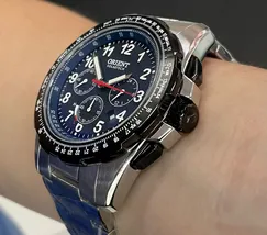 Relógio Orient Solartech Sports Pilot MBSSC289 D1SX Azul 44mm | Taniguchi Relógios - imagem 4