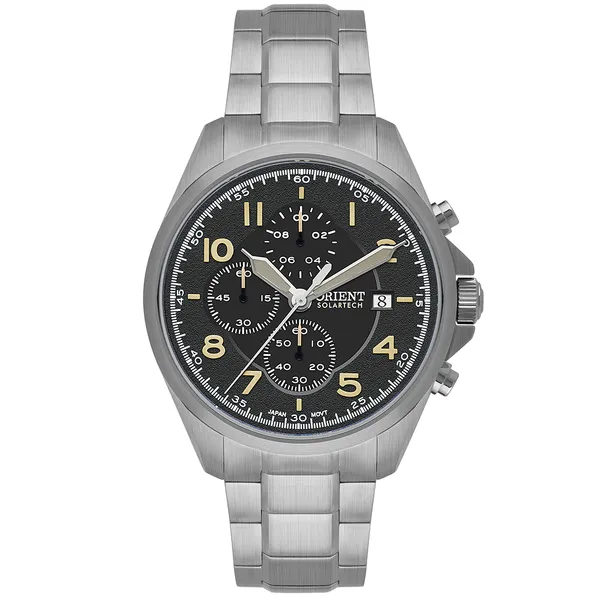 Orient Solartech Cronografo Sports Land MBSSC302 preto